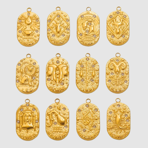 Charms Constellation Oval Gold-Plated