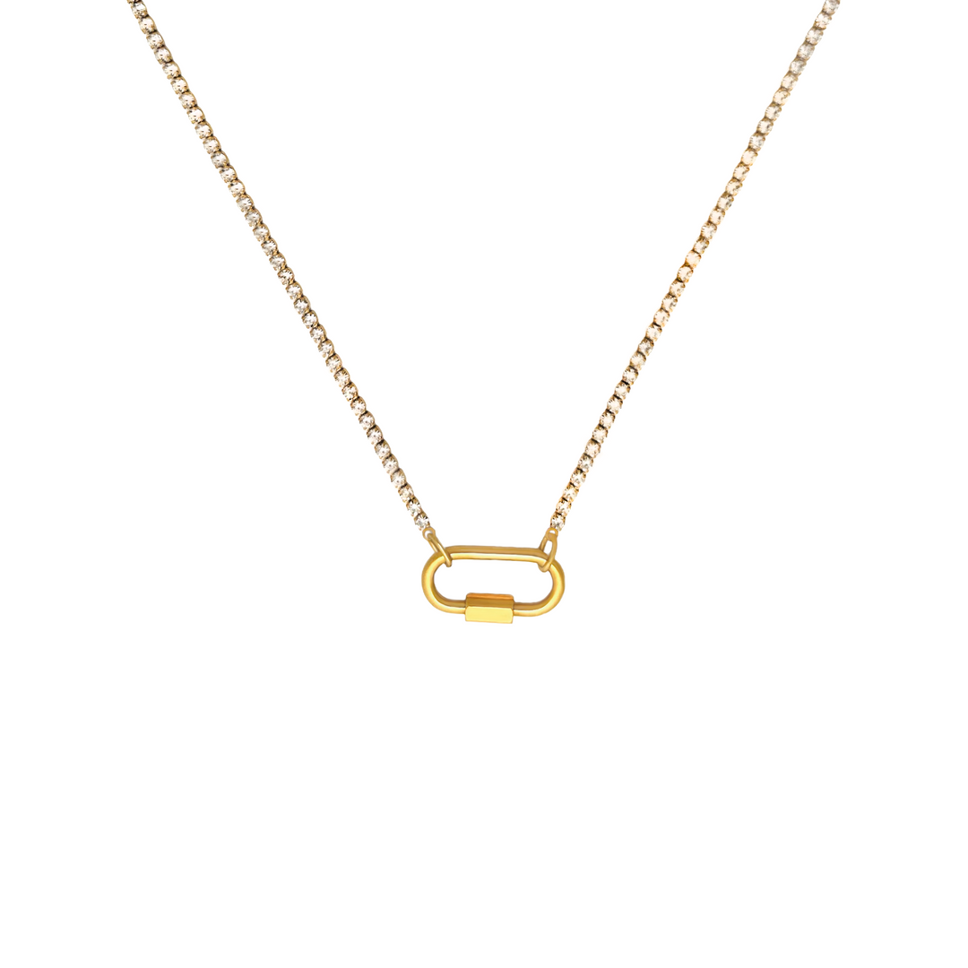 Tennis Diamond Chain Carabiner Lock