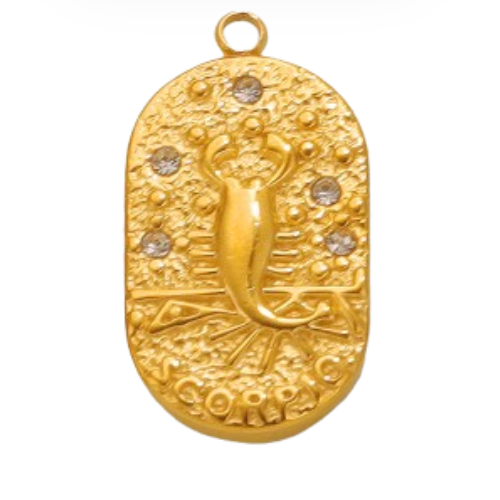 Charms Constellation Oval Gold-Plated