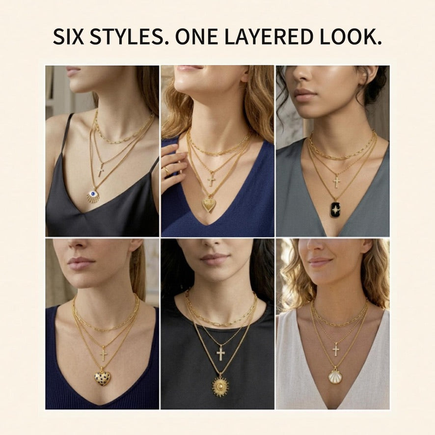 3-Layer Pendant Necklace