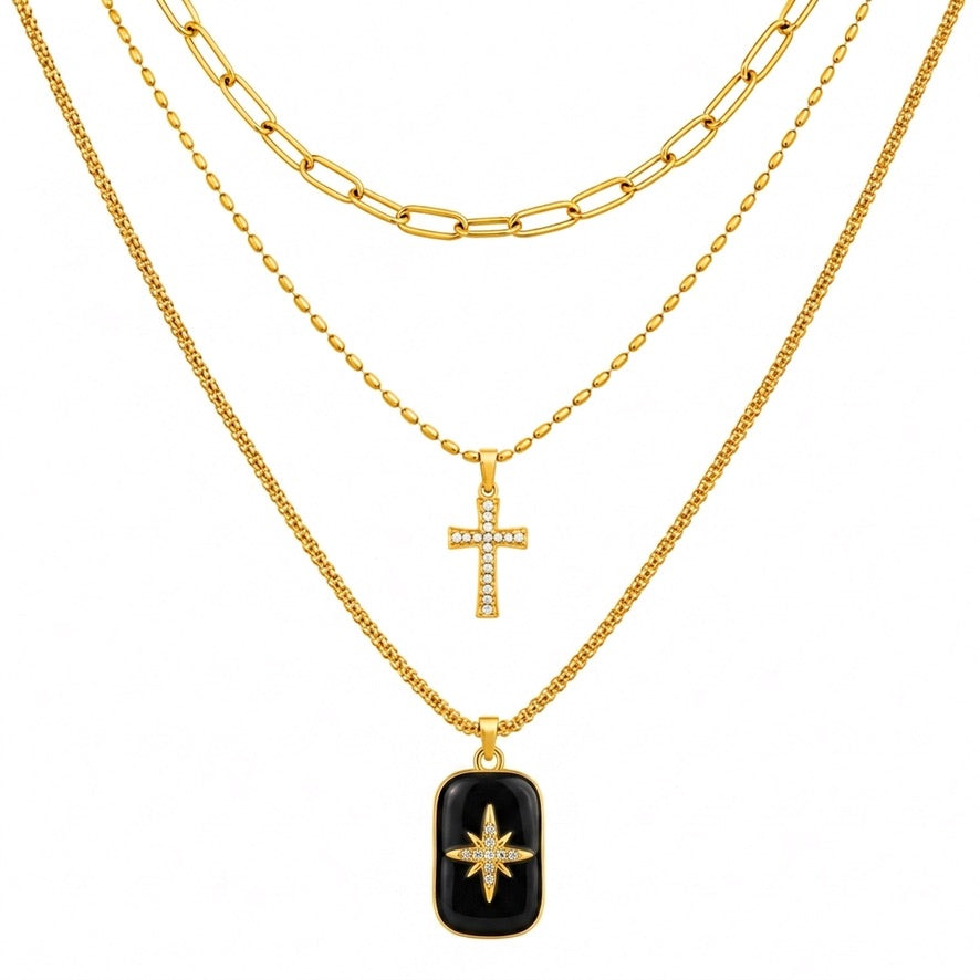 3-Layer Pendant Necklace
