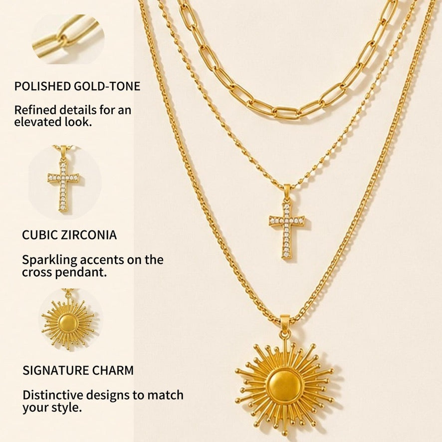 3-Layer Pendant Necklace