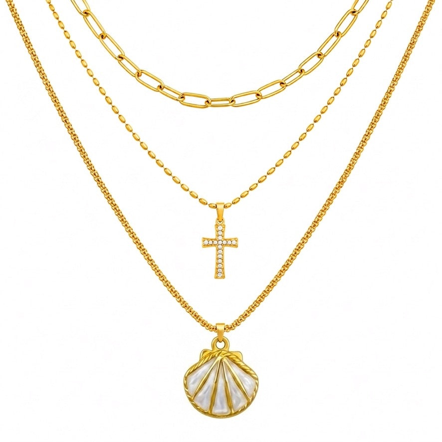 3-Layer Pendant Necklace
