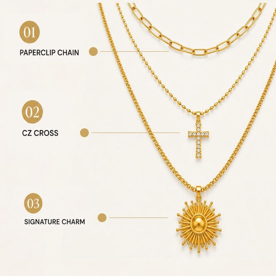3-Layer Pendant Necklace