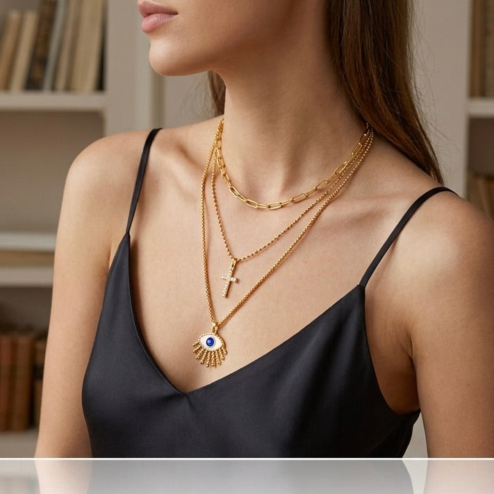 3-Layer Pendant Necklace