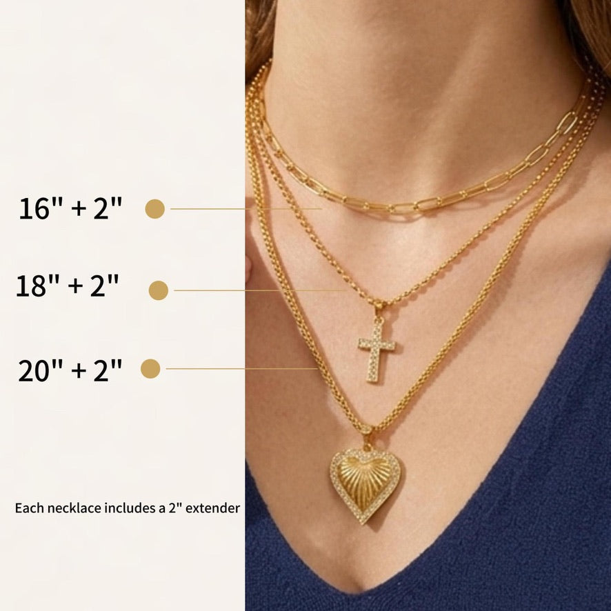 3-Layer Pendant Necklace