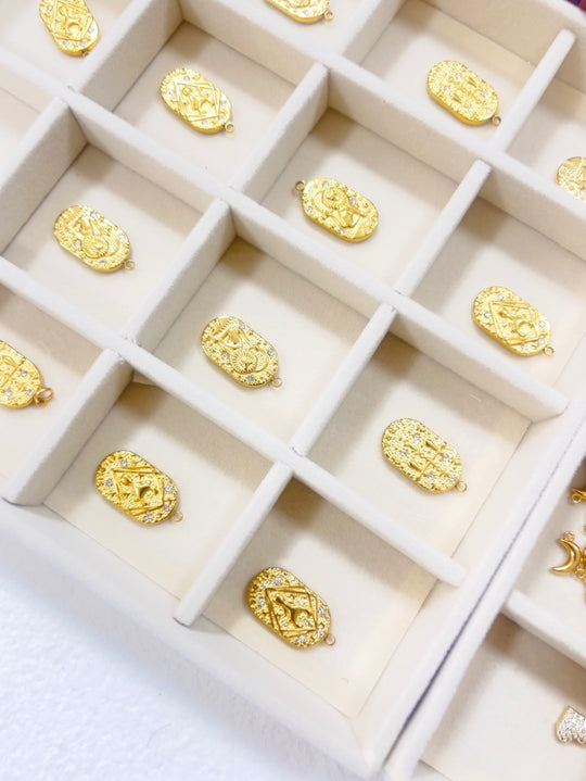 Charms Constellation Oval Gold-Plated
