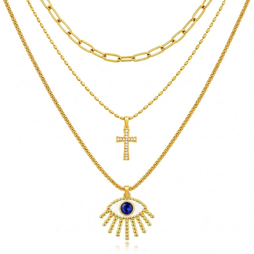 3-Layer Pendant Necklace