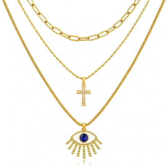 3-Layer Pendant Necklace