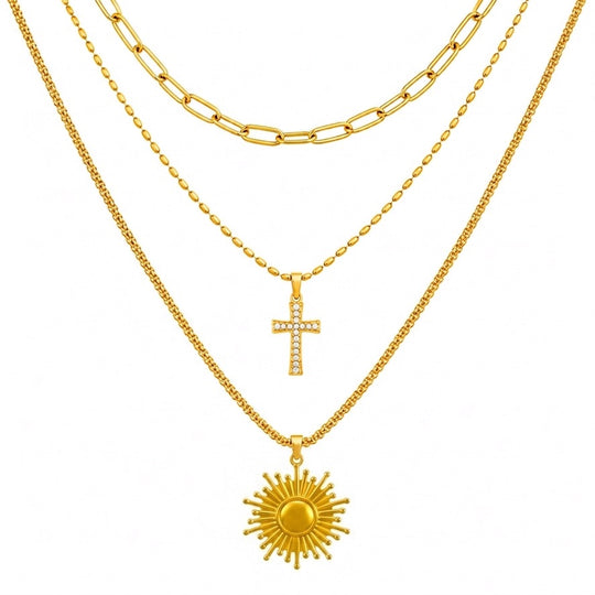 3-Layer Pendant Necklace