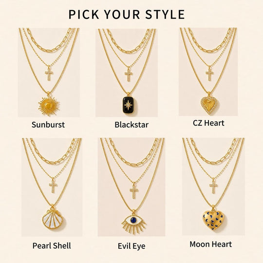 3-Layer Pendant Necklace