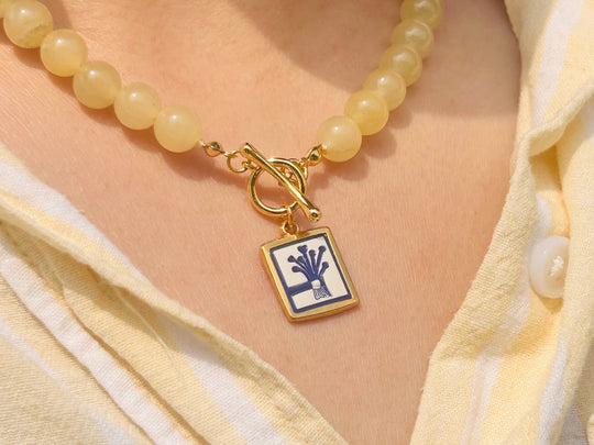 Beaded Charm Necklace