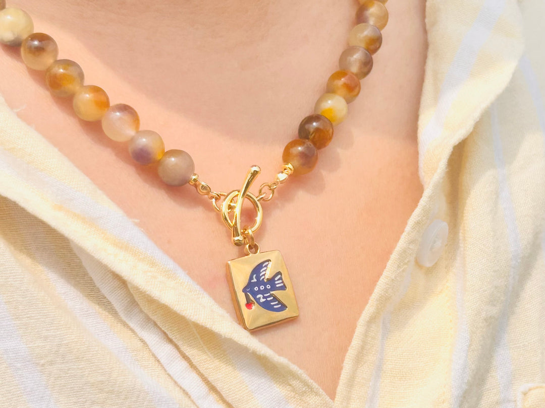 Beaded Charm Necklace