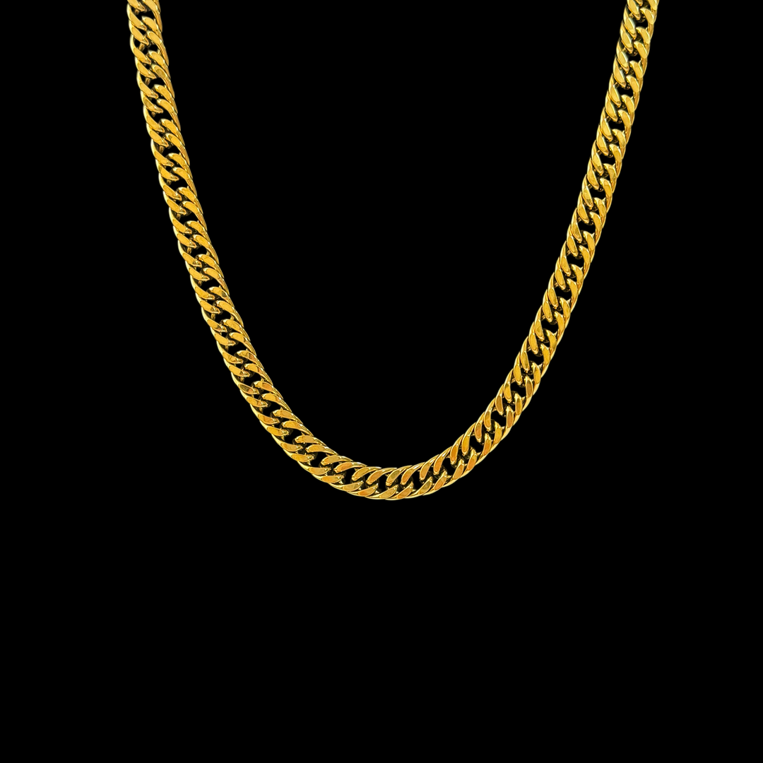 Gold Chain Necklace Collection – Wavy Bead, Twisted Link & Cuban Chain, Trendy Jewelry for Women