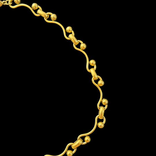 Gold Chain Necklace Collection – Wavy Bead, Twisted Link & Cuban Chain, Trendy Jewelry for Women