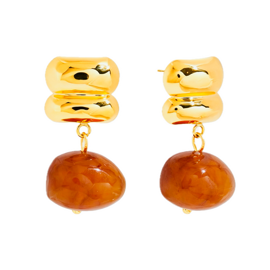 Soleil Amber Pebble Drop