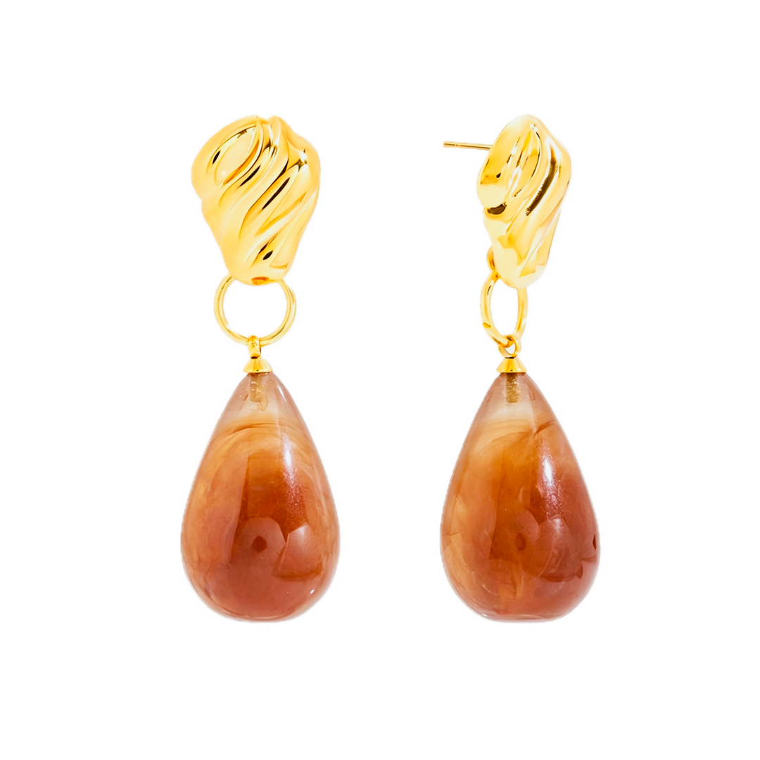 Torsade Agate Teardrop