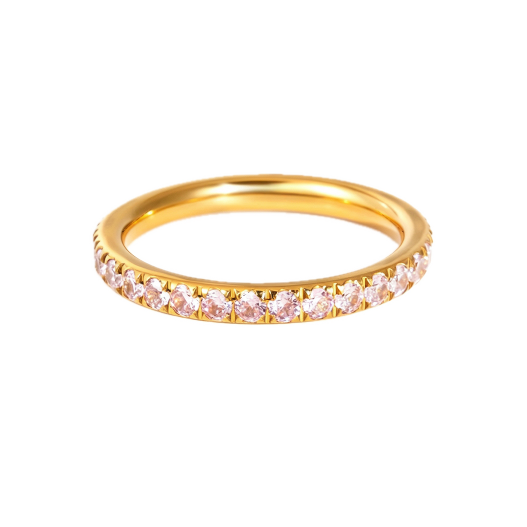Blush Pavé Eternity Ring