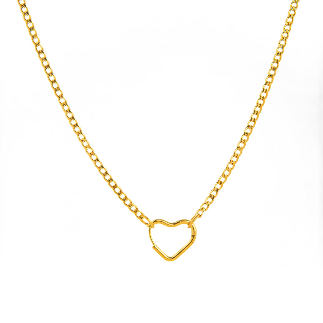 Heart Spring Ring Chain