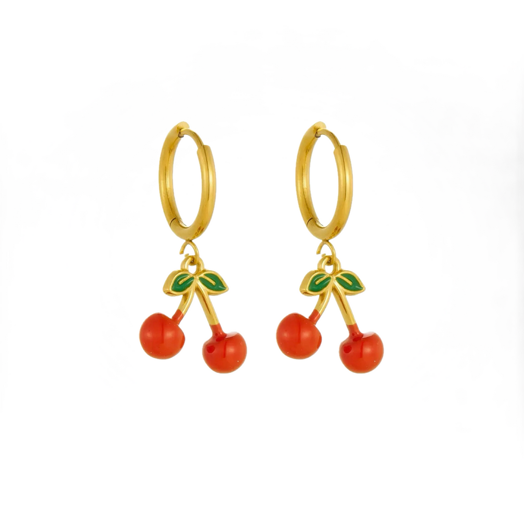 Cherry Necklace &amp; Earrings Set