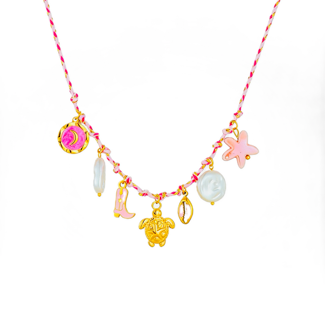 Bohemian Rope Knot Turtle &amp; Boot Multi-Pendant Jewelry