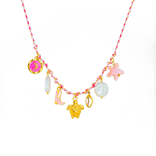 Bohemian Rope Knot Turtle &amp; Boot Multi-Pendant Jewelry
