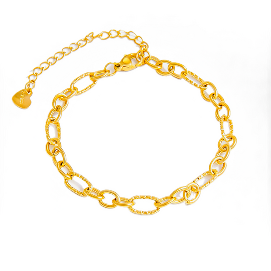 extured Oval Link Chain