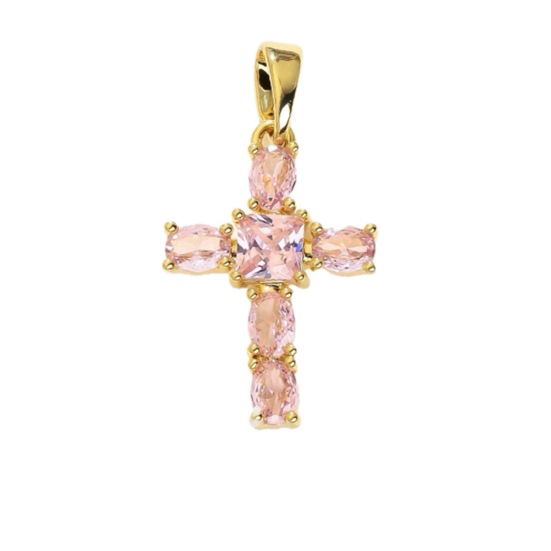 Pink Morganite Cross