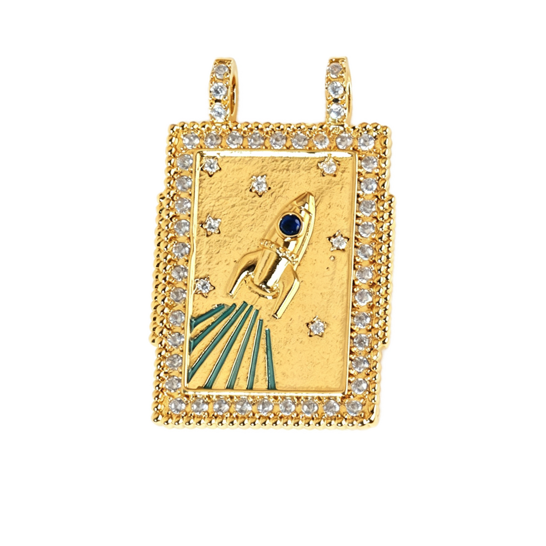 Rocket Launch Space Pendant