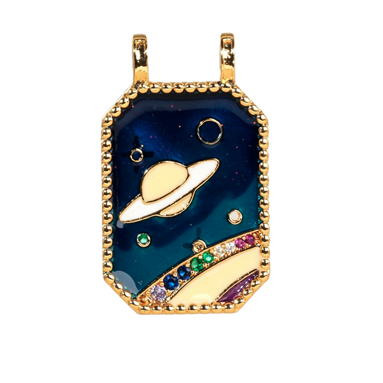 Saturn Galaxy Pendant