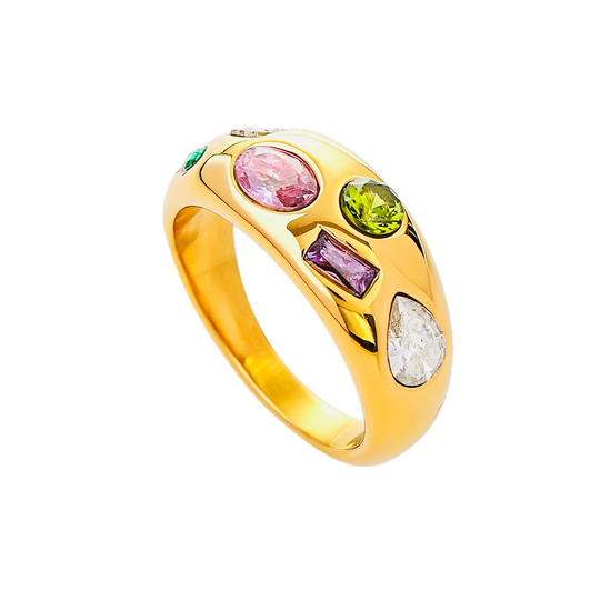 Rainbow Multi-Stone Dome