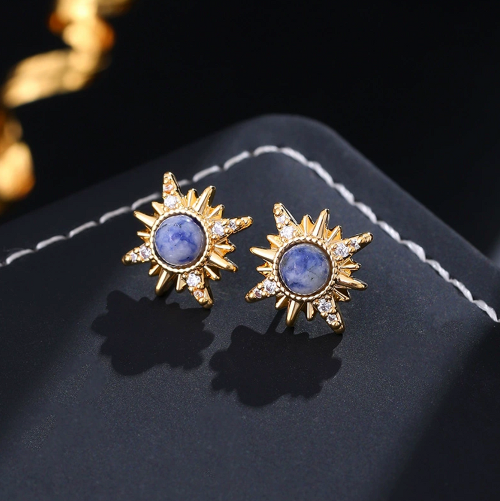 Celestial Spark Stud Earrings Sunlit energy Subtle magic