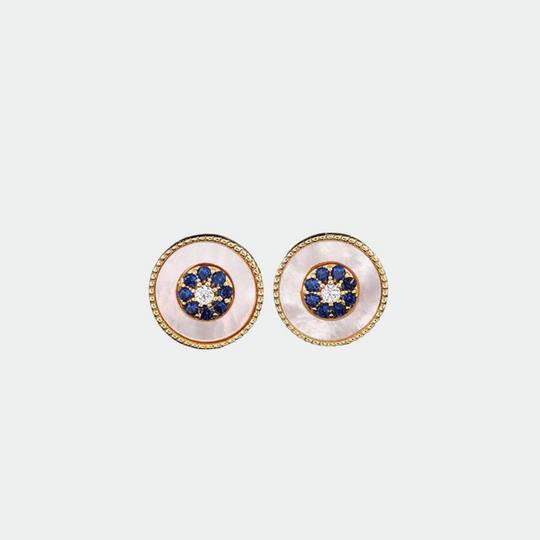 Royal Bloom Stud Earrings Timeless shimmer Subtle grace