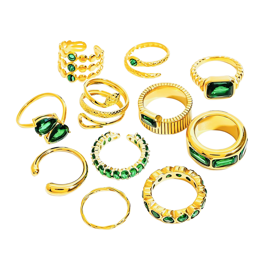 Square emerald setting