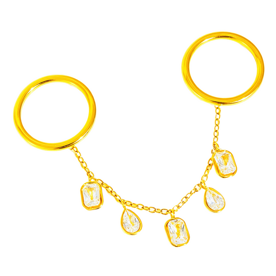 Crystal Double Finger Chain