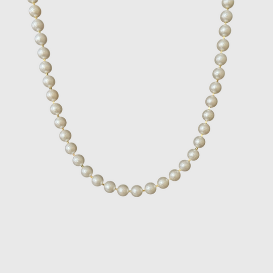 Classic Pearl Necklace – With or Without Gold Beads
