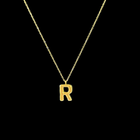 Golden Dainty Chain Necklace – Initial, Zodiac & Tarot Pendants, Personalized Layering Jewelry