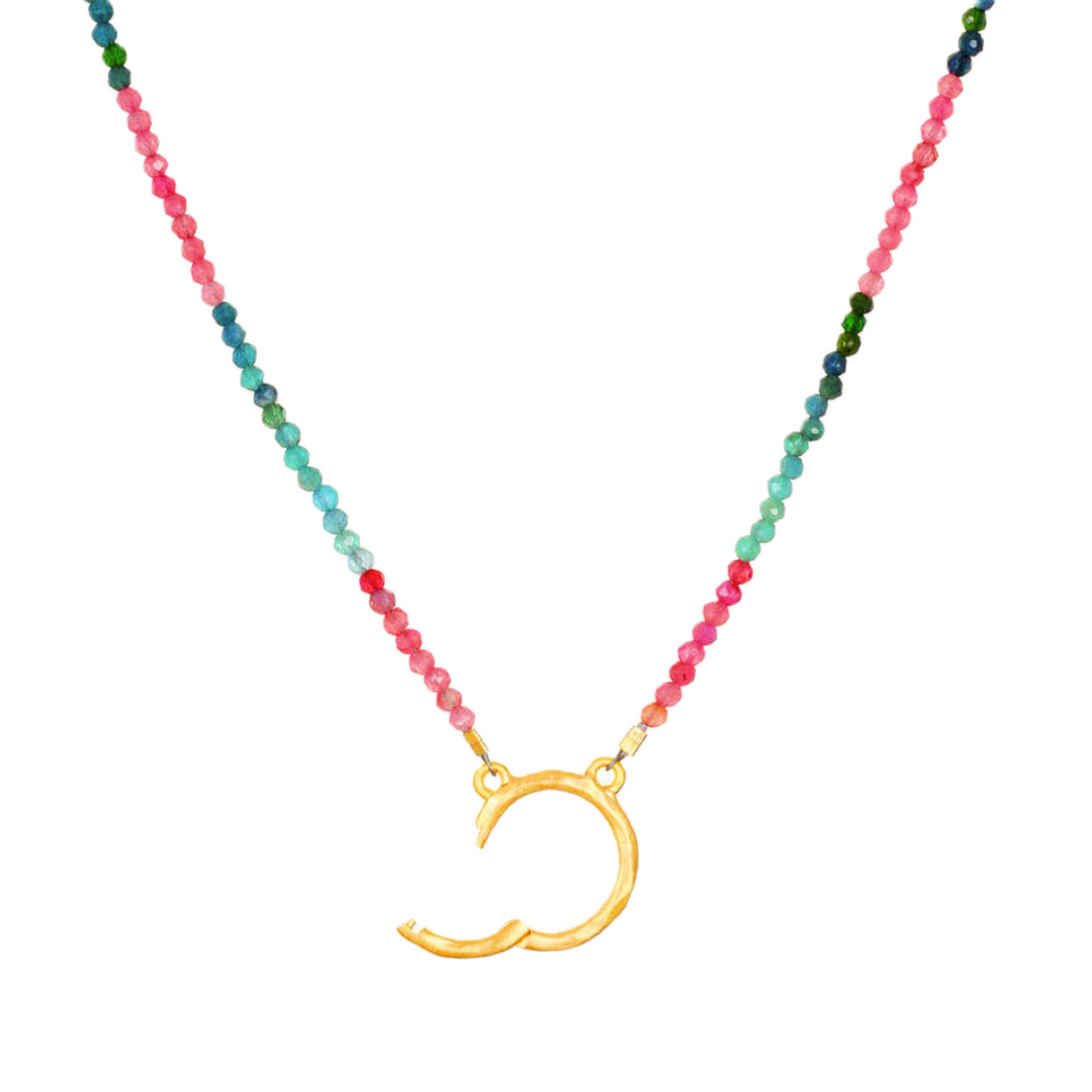 Beaded Clasp Circle Chain