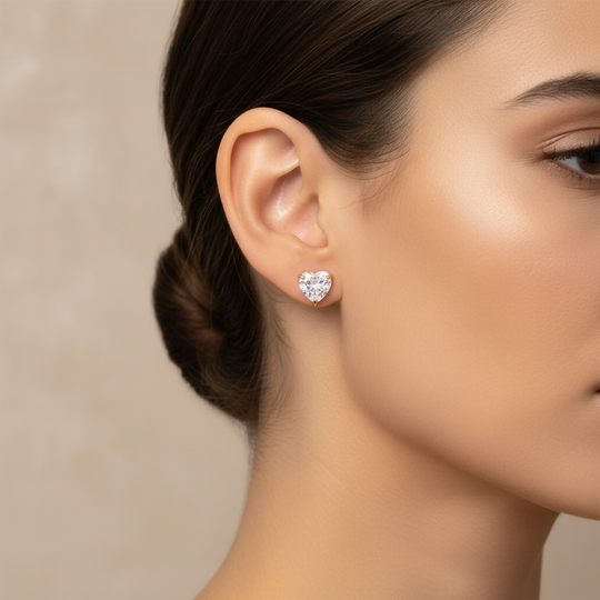 Amour Heart Stud