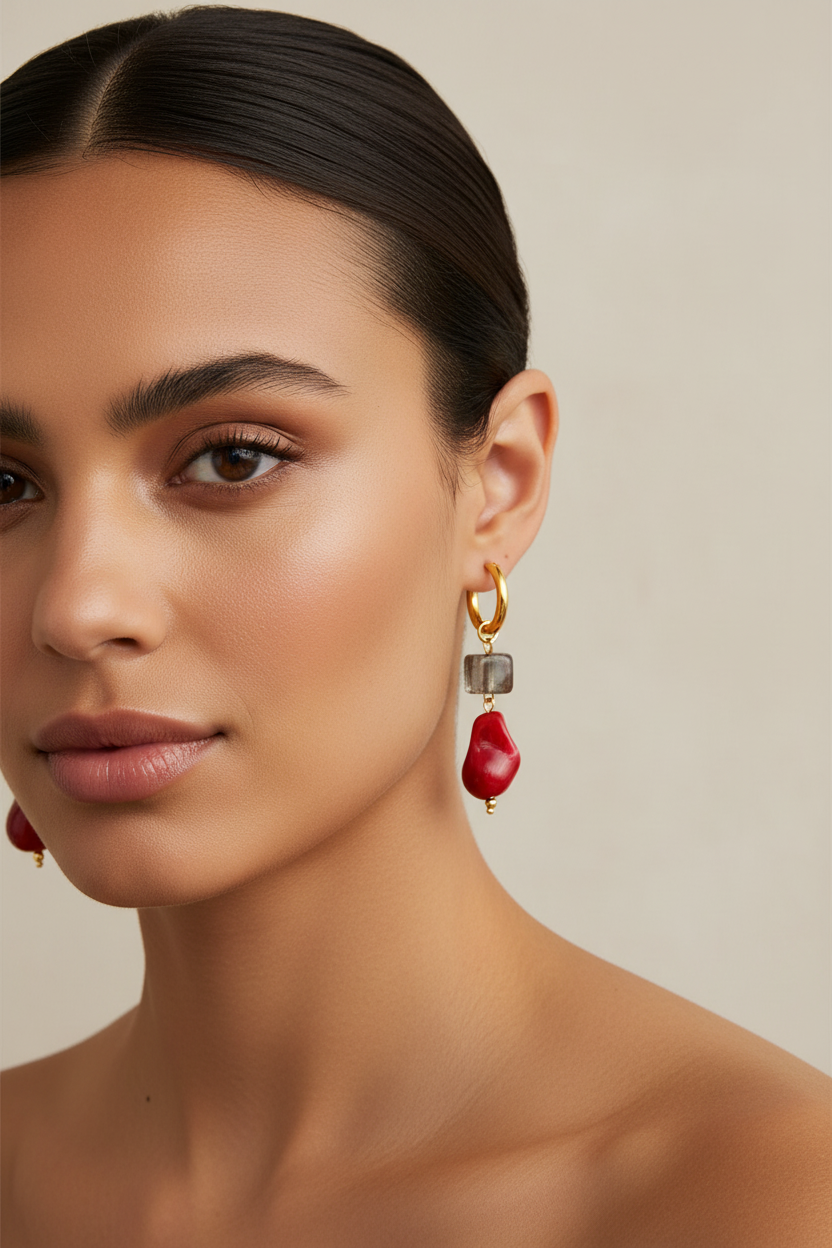 Brume Coral Hoop Drop