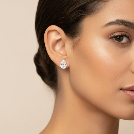 Celeste Teardrop Stud