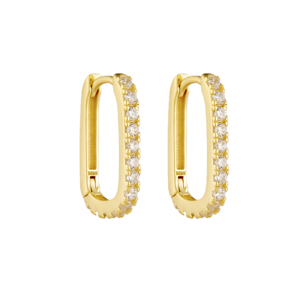 Small textured gold hoop earrings minimalist.