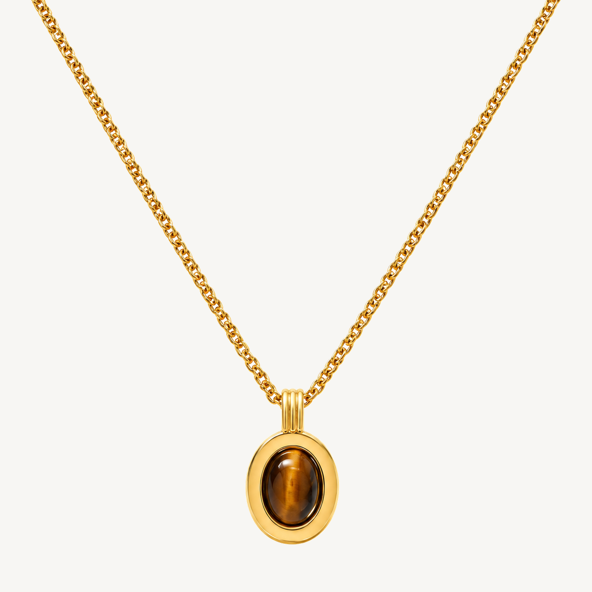 Maylohas Tiger's Eye pendant necklace