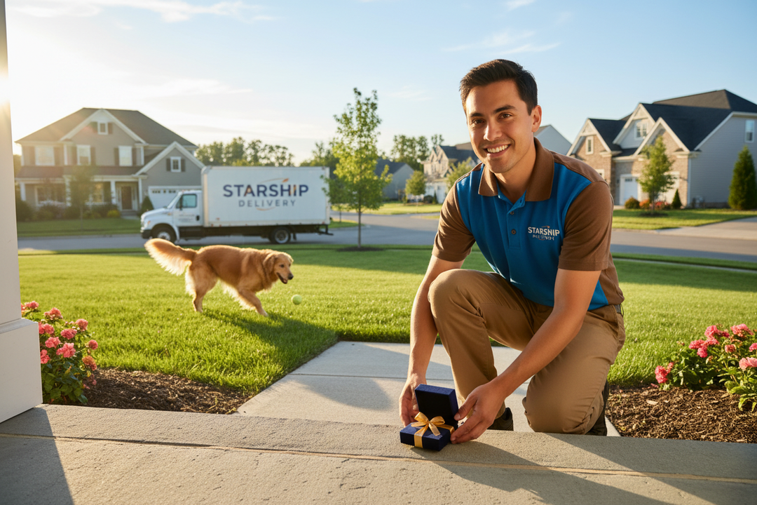 Morning Delivery Scene